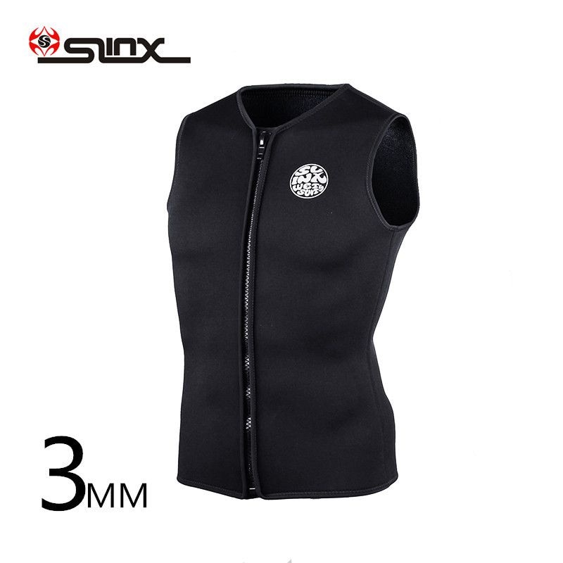 Muta da 3mm uomo donna gilet da sub in Neoprene pantaloncini pesi SLINX senza maniche Scuba costume da bagno Surf pesca kayak gilet