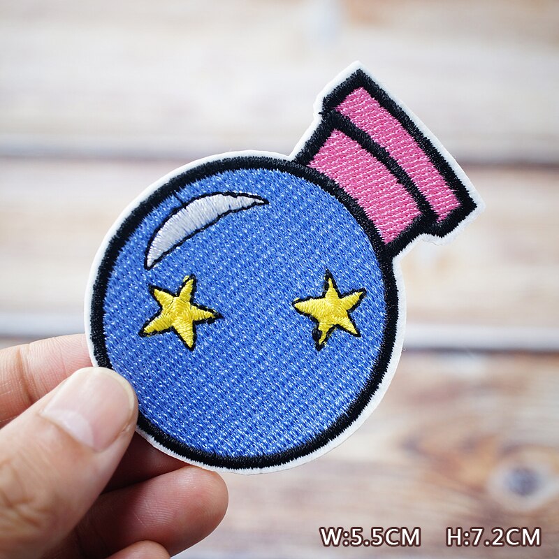 Patchs brodés HELLO HEART Cactus pour T-Shirt, autocollants pour vêtements et Jeans, Badges, BOOM, fille folle: 14