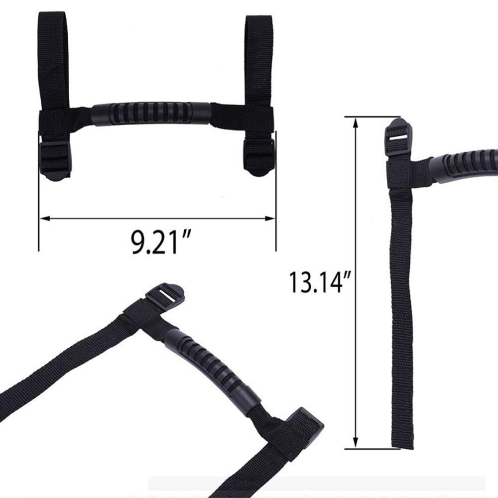 Coche de la barra de la manija marco modificado coge agarre techo tirador de puerta cuerda Anti-slip para Jeep Wrangler 1987 YJ TJ LJ JK JL