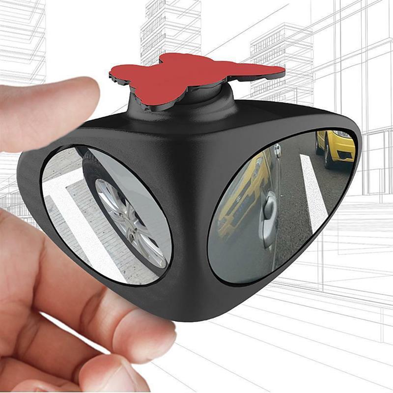 Onever 360 Degree Rotatable Safety Car Blind Spot Mirror Spot Convex Mirror Car Exterior Rear View Parking Mirror