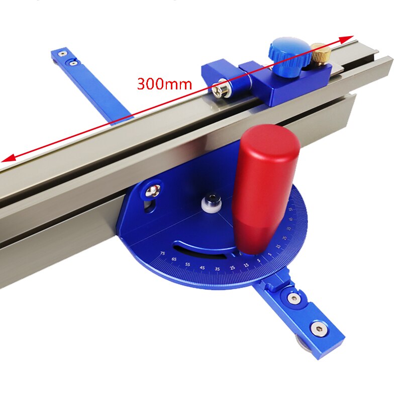 Miter Gauge Table Saw/Router With Rail Stop Aluminum Profile Fence Saw Assembly Ruler Carpenter DIY Woodworking Tool