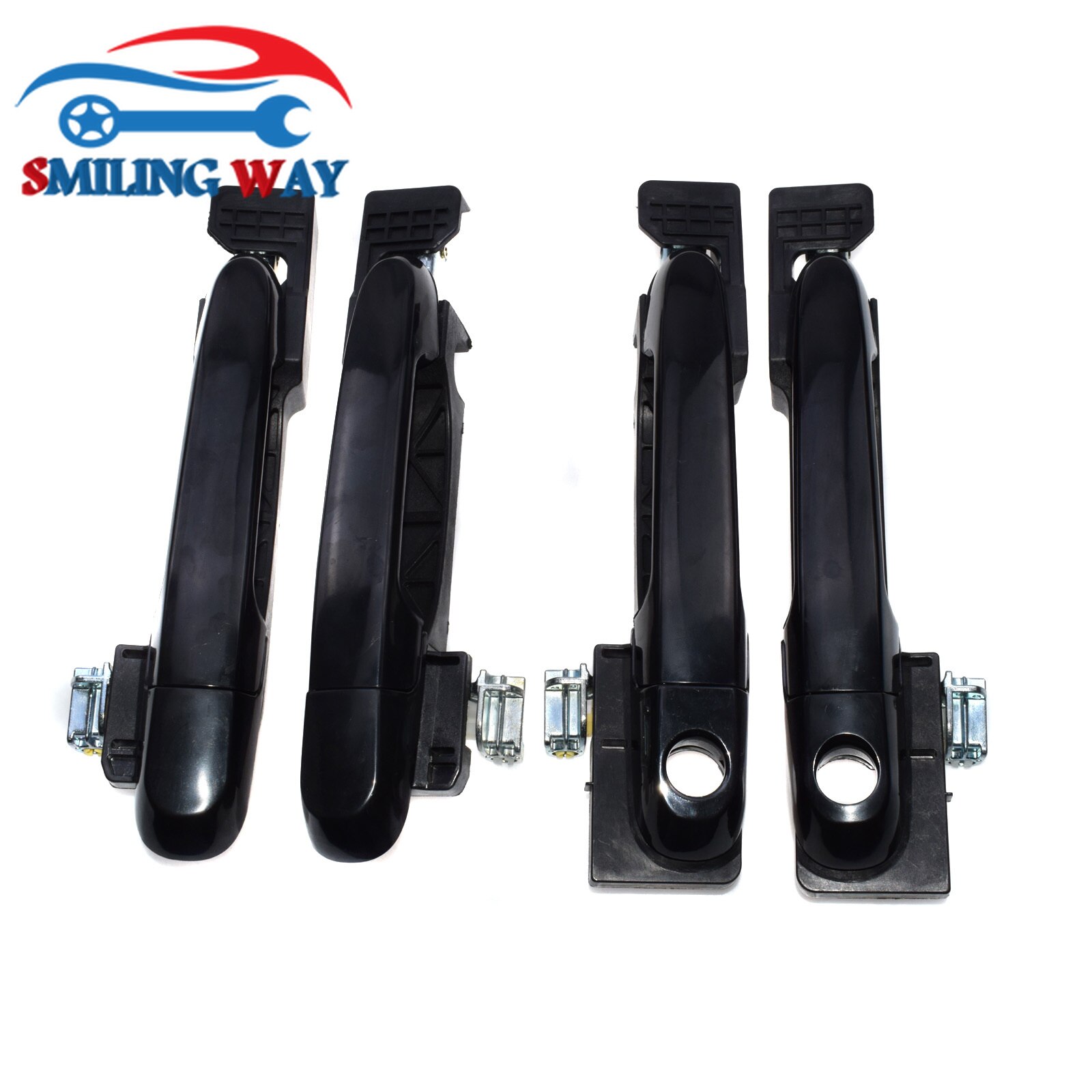 Manija de puerta interior y externa, Kit de manija de puerta interior trasero izquierdo delantero derecho para Hyundai Accent 1.6L 2006 2007
