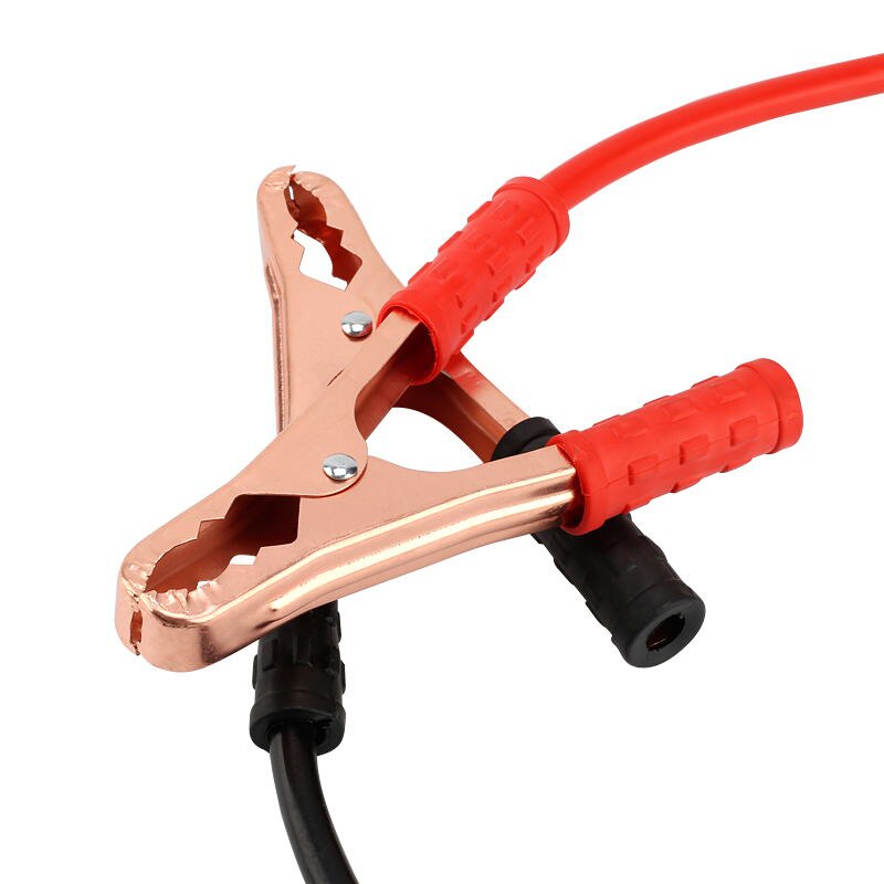 Auto Car Jaw Electric Alligator Clip Battery Test Clamp Cable Black Red 200A 400A 600A 2Pcs