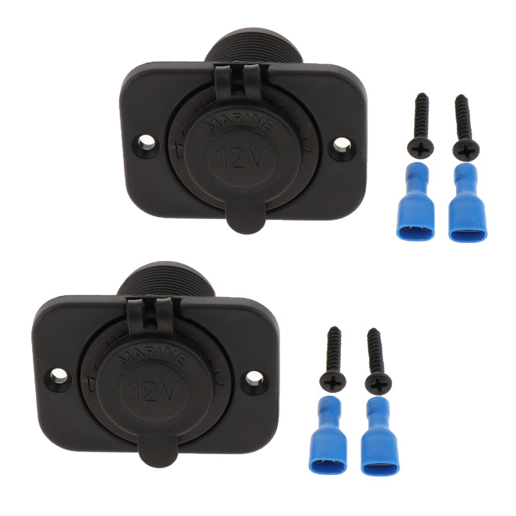2x 12v 24v auton moottoripyörän veneen sytyttimen pistoke virtalaturin paneeli