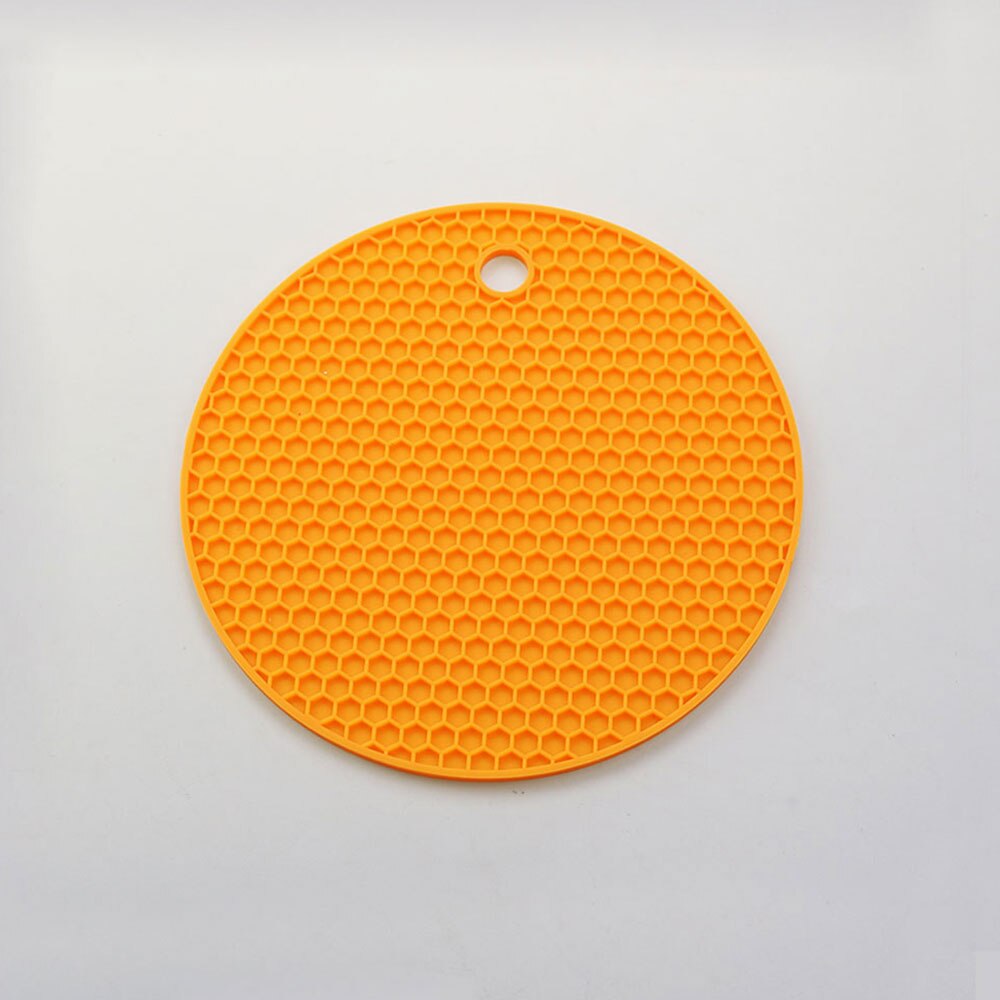 Round Heat Resistant Silicone Honeycomb Mat Drink Cup Coasters Non-slip Pot Holder Table Placemat Kitchen Tools Accessories