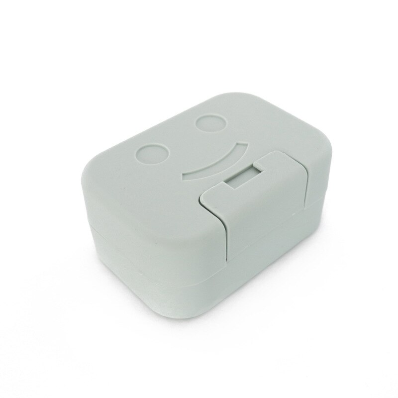 Lock soap box bathroom soap holder sealed soap travel box with lid: B