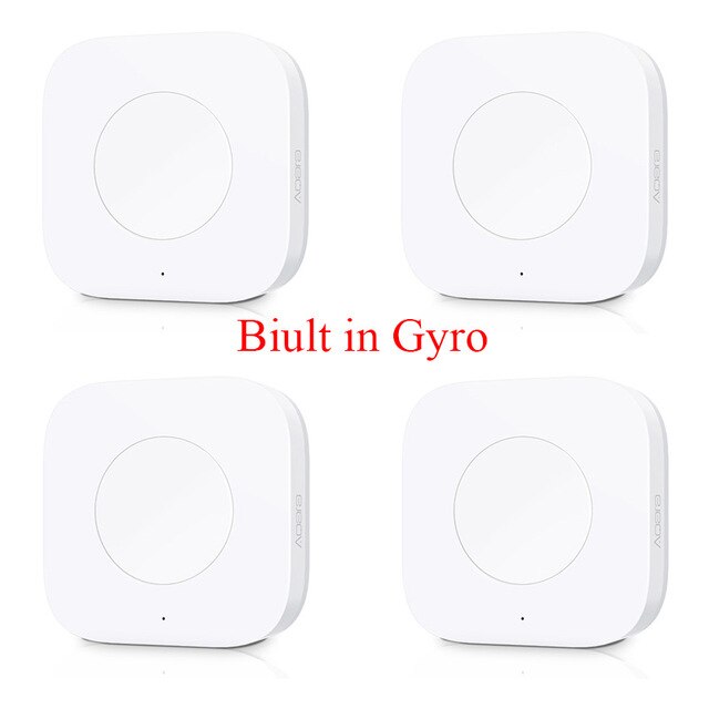 Aqara – interrupteur Intelligent sans fil, télécommande à une touche, Application de sécurité pour la maison: Built In Gyro 4pcs