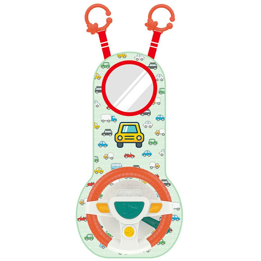 Baby Car Back Seat Steering Wheel Infant Driving Wheel Eletric Simulation Toy With Light Sound For Infant Boys Girls Toddlers: Default Title