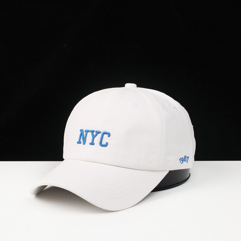 Stil forår efterår bomuld unisex york brev brodere enkel lethed match street par solcreme baseball cap