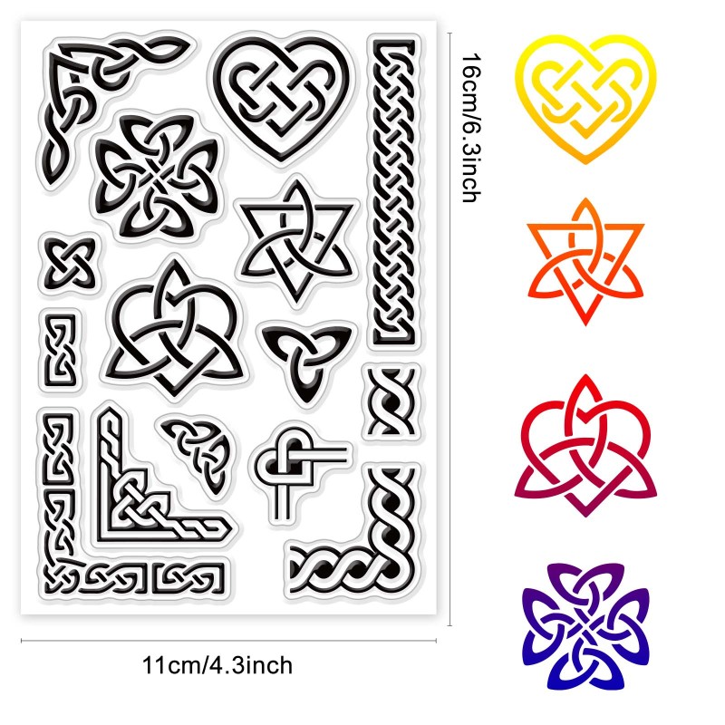 1 ark genomskinlig stämpel, anteckningsblocksstämpel, silikonstämpelset, 5 st silikonmallar för anteckningsblock och 12 st markörer för anteckningsblocks-gör-det-själv: Djupgrå