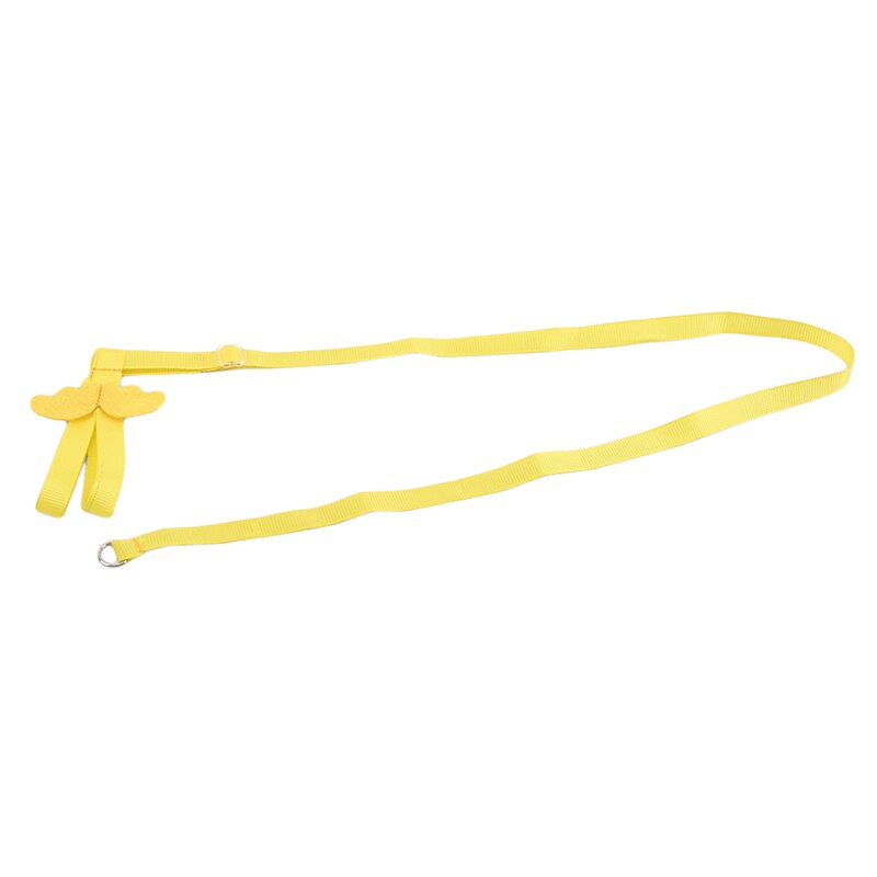 Arnés de Collar para loros y pájaros, correa ajustable para loros, pájaros, entrenamiento, tracción, antimordedura, para volar al aire libre: yellow