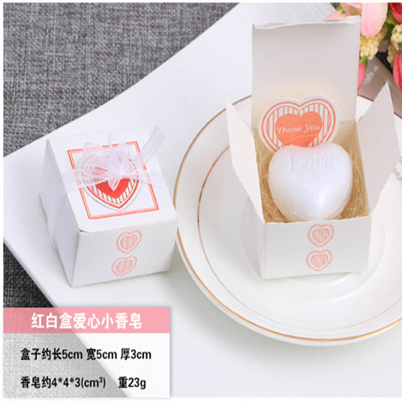 20 Stks/partij Mini Handgemaakte Geurende Zeep Voor Bruiloft Gunst En Baby Douche Bruiloft Souvenirs Baden Zeep: white heart