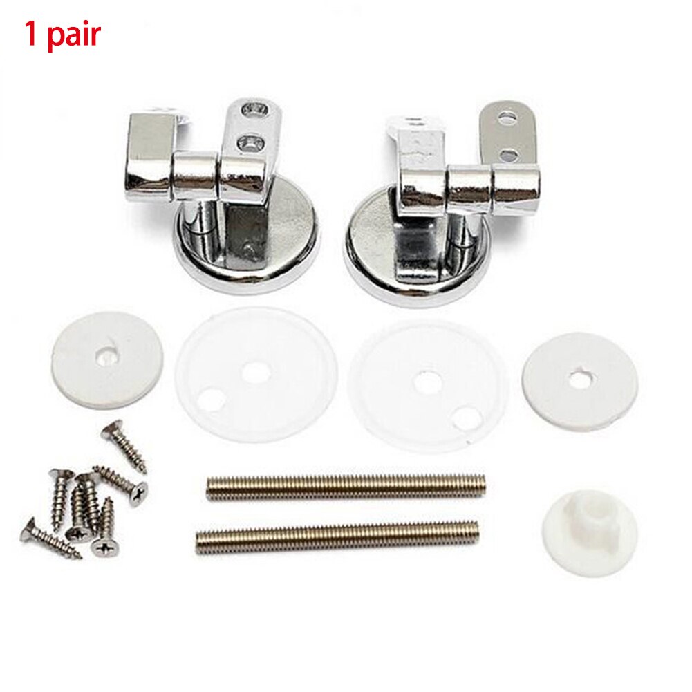 Universal Toilet Seat Home DIY Replacement Fittings Rustproof Mountings Top Repair Parts Bathroom Toilet Hinges screw Gasket Kit