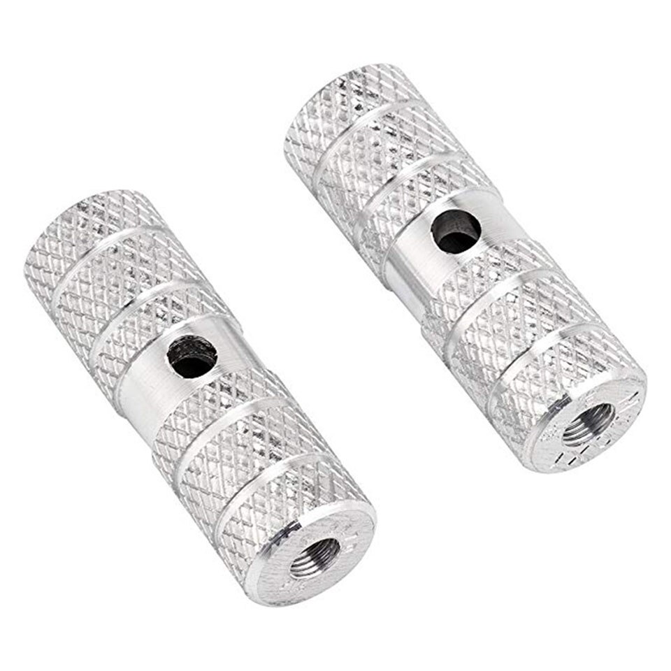 Clavijas de aleación de aluminio para bicicleta de montaña, pedales de eje trasero y delantero: Silver