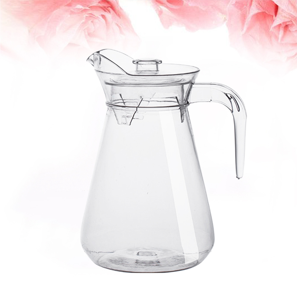 Acrylic Beverage Storage Container Clear Jug PC Pitcher Household Cold Water Kettle (1L): 1L