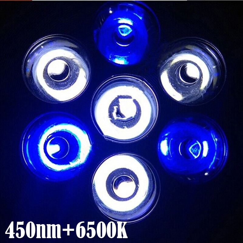 (1 stuks/partij) E27 LED Aquarium lamp, AC85-265V, 15 w/21 w/27 w/36 w/45 w/54 w, water planten Groeien Licht blub Voor Aquarium Verlichting: 3blue 4white