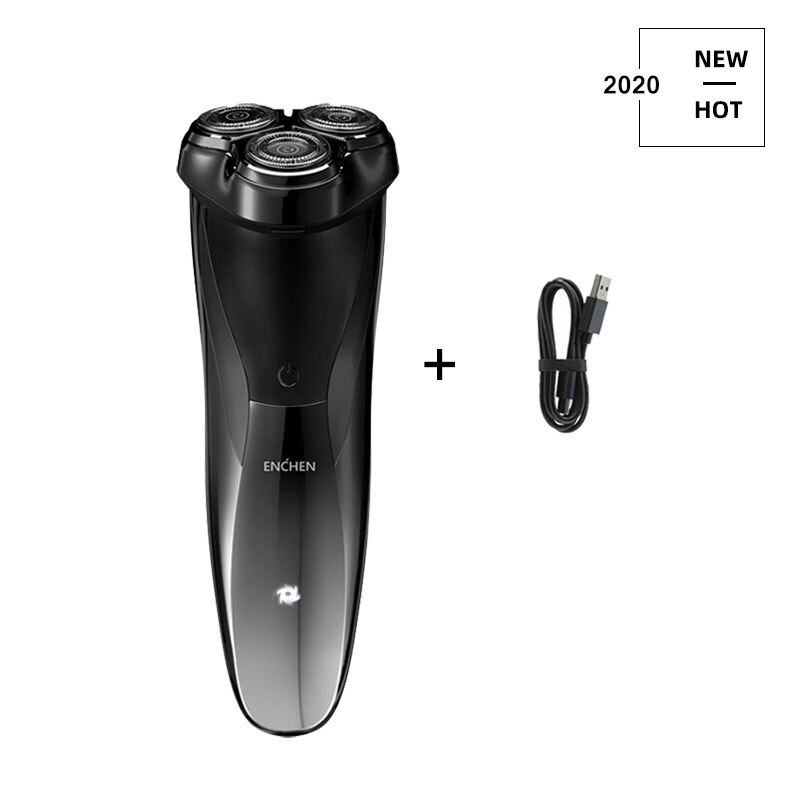 ENCHEN BlackStone, 3D Afeitadora eléctrica, maquinilla de afeitar para hombres IPX7, afeitadora recargable tipo C resistente al agua, máquina de afeitar con pantalla de carga LED: Blackstone C T