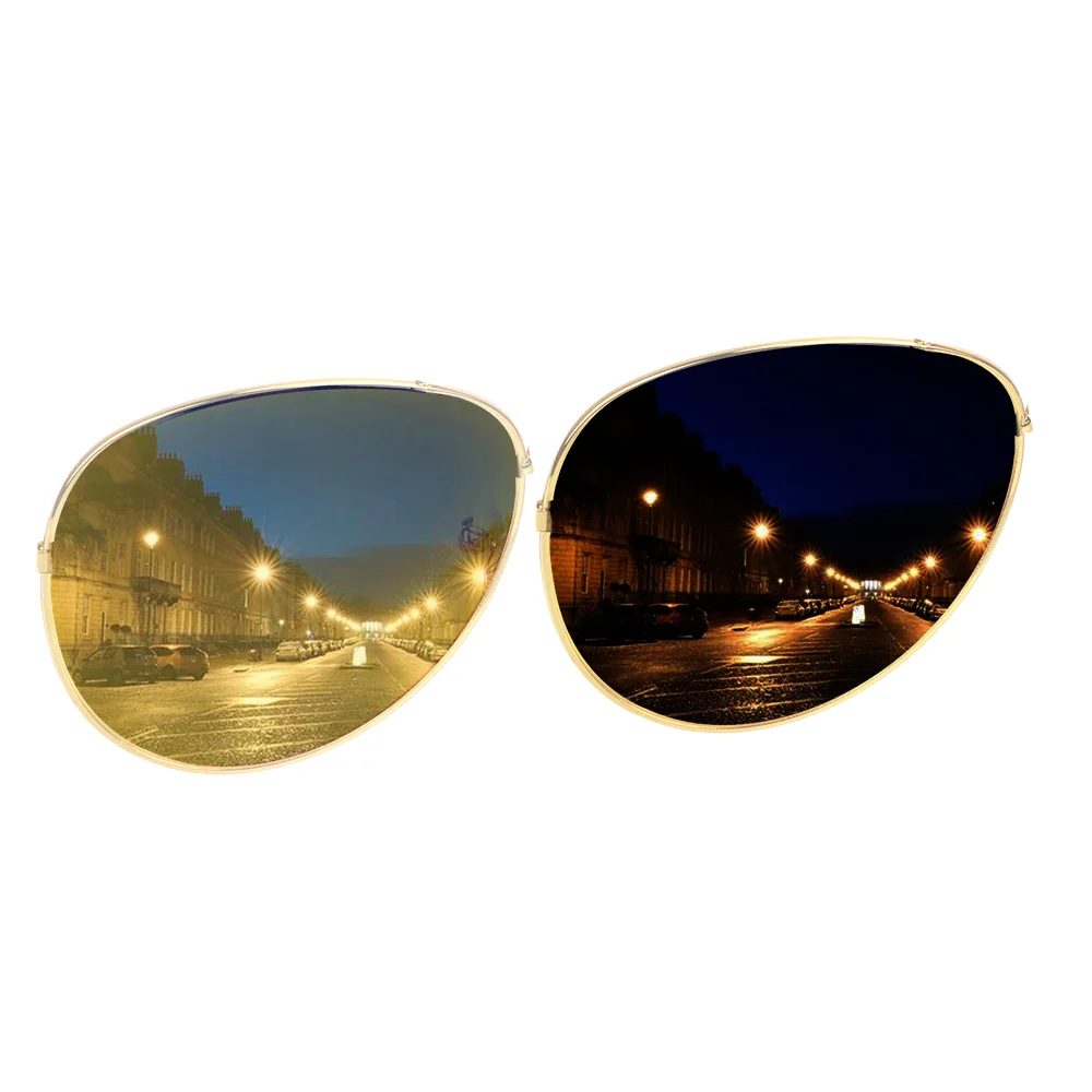 Lunettes de soleil anti-absorbe ouissement en alliage de cuivre pour conducteurs de voiture, lunettes de vision nocturne, lunettes de conduite polarisées, lunettes de soleil automatiques