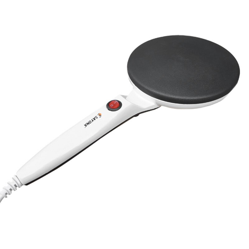 Machine à crêpes Pizza électrique 220v | Plancha antiadhésive, poêle à crêpes, outils de cuisine, poêle à crêpes portables: WHITE