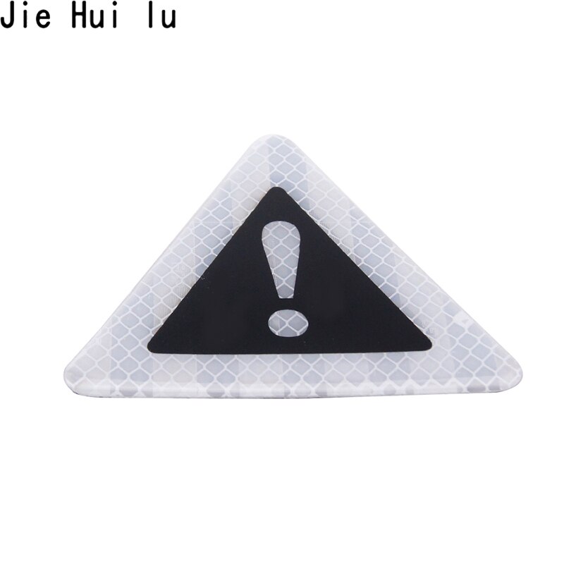 Car Body Decoratieve Driehoek Waarschuwing Label Bumper Decals Reflecterende Waarschuwing Sticker Auto Decor Motorfiets