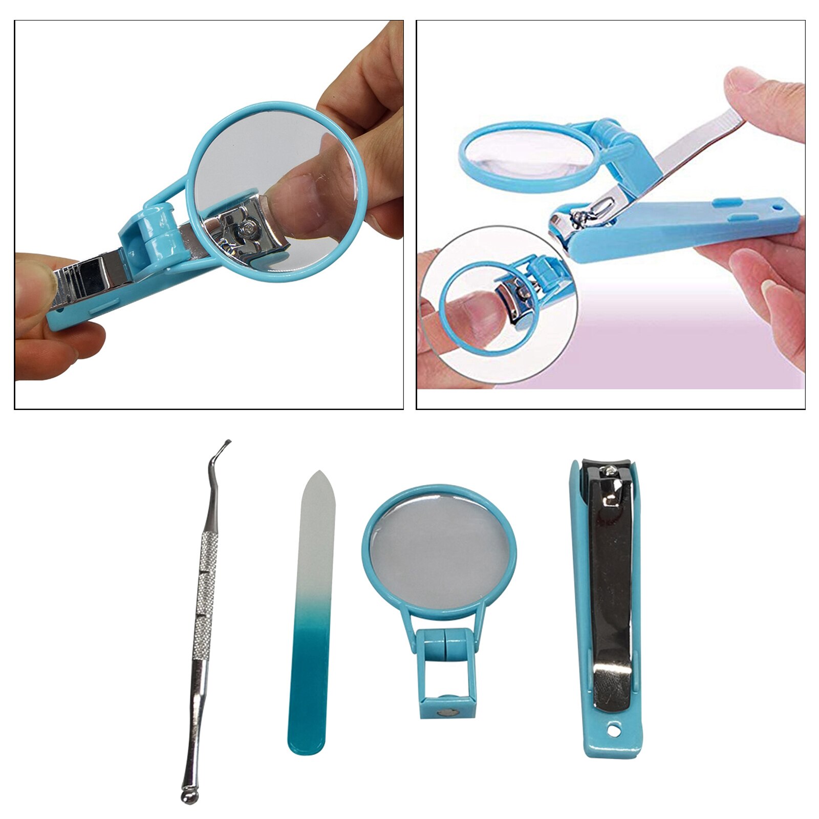 Nail Clipper w/Magnifying Glass Toenail Fingernail Clippers Elderly Nail cutter
