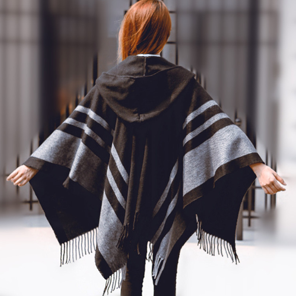 style européen américain femmes chandail chapeaux printemps écharpes femme à capuche cachemire écharpe cape châle mince twill écharpe