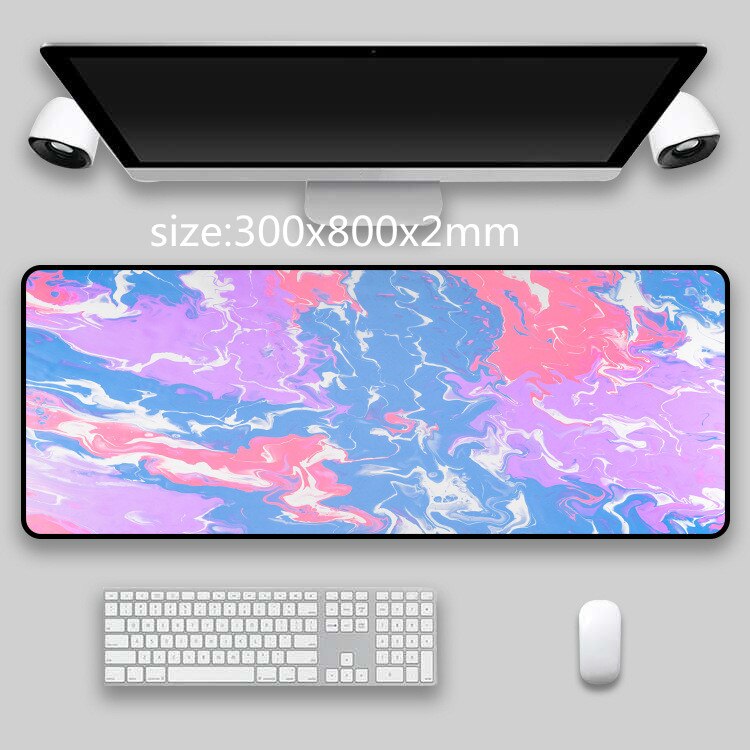 900x400mm XXL Gaming Mouse Pad Large Rubber Gamer Art Table Computer Mousepad Soft Mause Pad XL Abstract Keyboard Desk Play Mats: 300x800x2mm 81