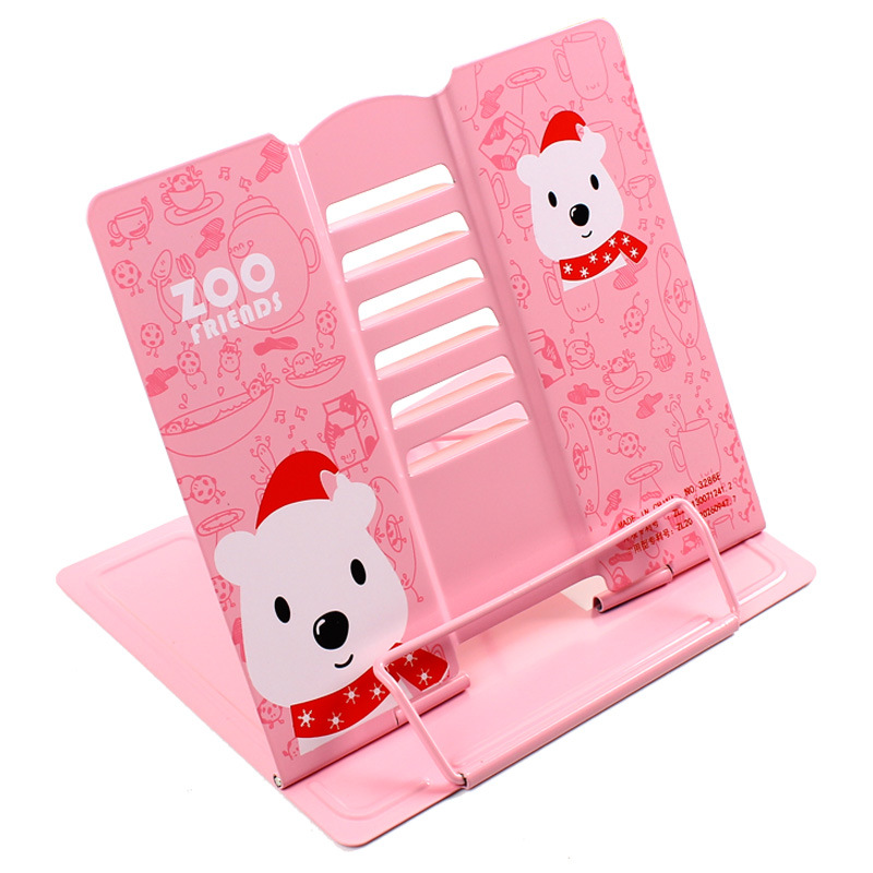 Metal Simple Reading Frame Multifunctional Cartoon Reading Frame Portable Anti Myopia Reader Good Helper For Office And Study: Polar bear
