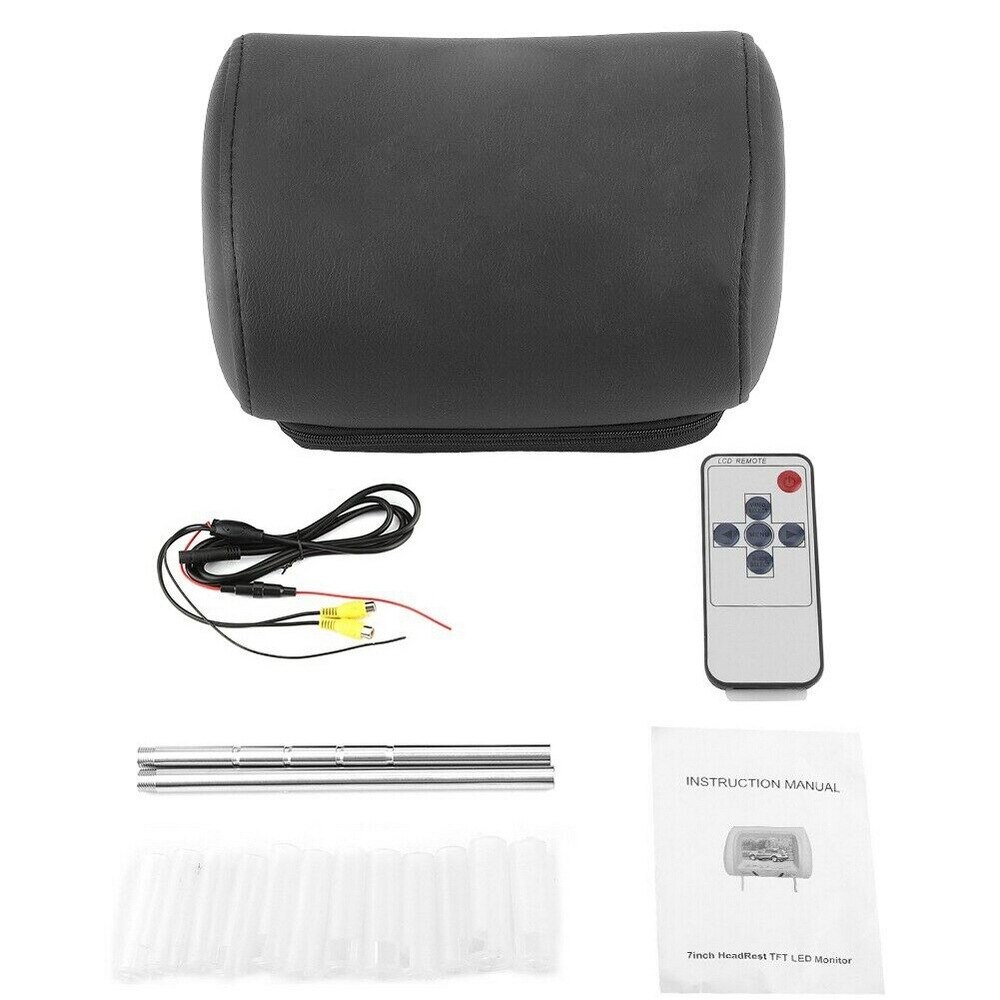 Universal Multi-language 7 Inch Auto Auto Hoofdsteun Monitor Rear Seat Entertainment Multimedia Speler Video Accessoires: A