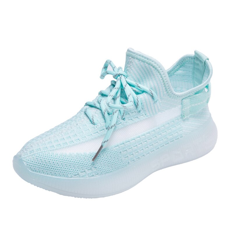 Coconut shoes girls breathable jelly transparent bottom running casual shoes sports flying shoes