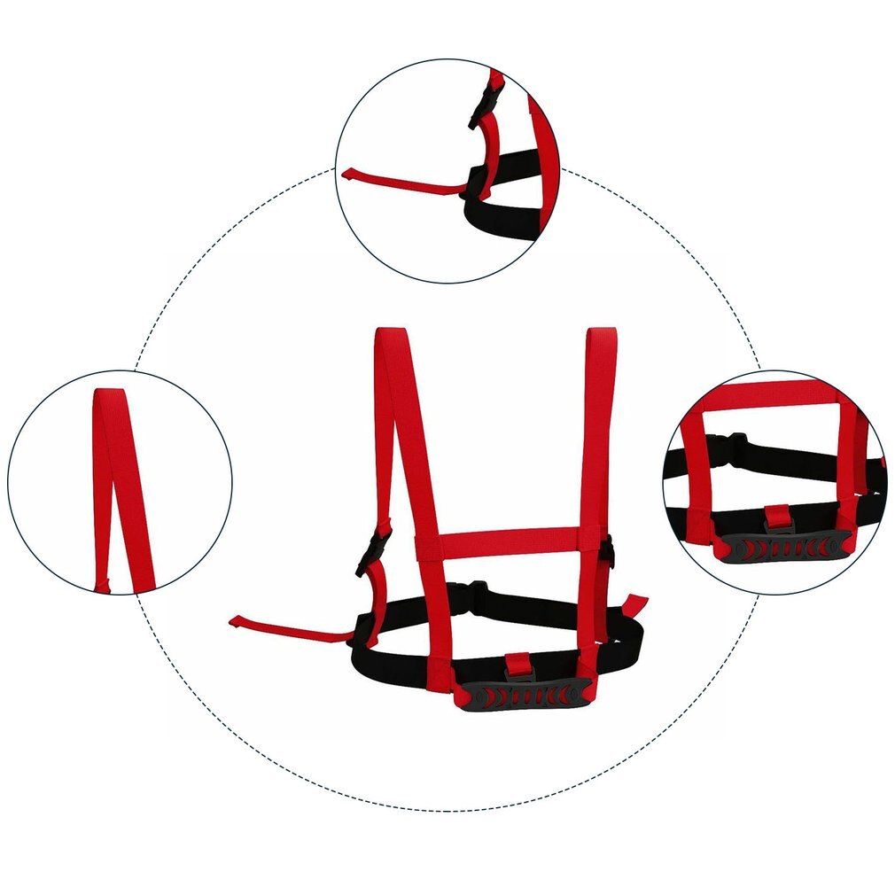 Winter Ski Training Riem Winter Polar Fleece Waterdichte Fitnessapparatuur Schaatsen Ski Training Harnas Veiligheid Schouderriem