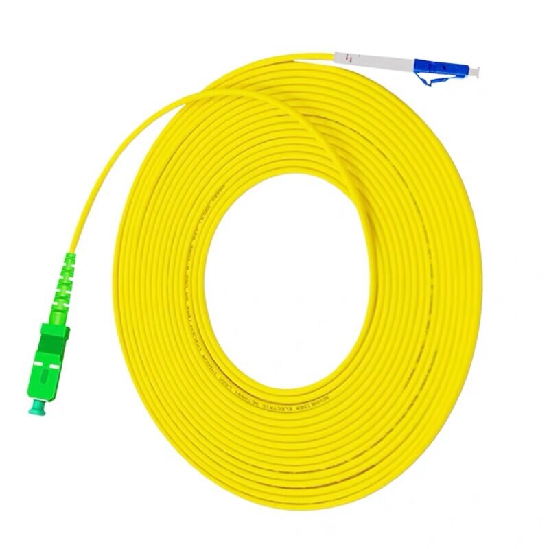Fibra optica SC APC a LC UPC Simplex 2,0mm PVC Cable de parche de fibra monomodo Jumper Cable de parche de fibra óptica SC LC
