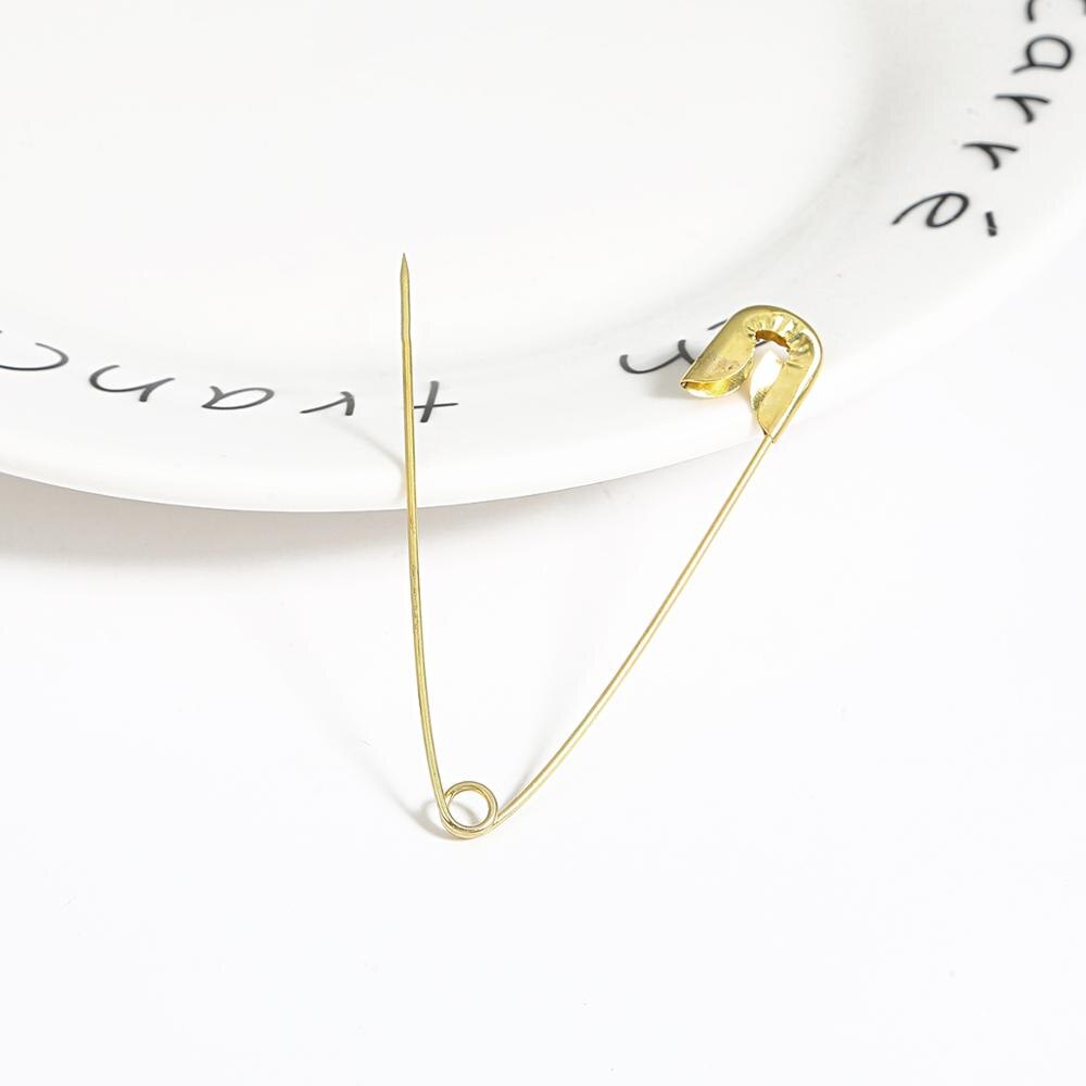 50 stk sølv sikkerhetsnåler gjør-det-selv syverktøy tilbehør rustfritt stål nåler stor sikkerhetsnål liten brosje klær tilbehør