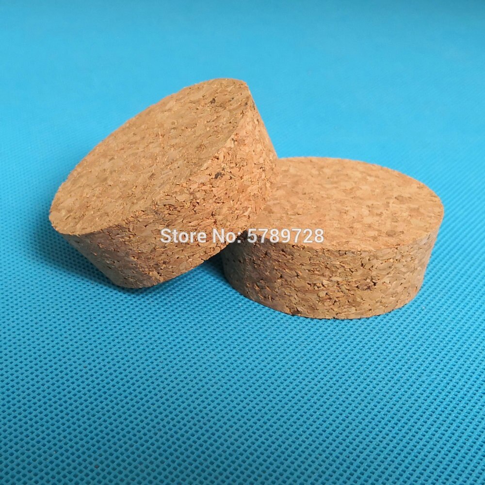 10pcs Top DIA 32mm to 83mm Wood Cork Lab Test Tube Plug Essential Oil Pudding Small Glass Bottle Stopper Lid