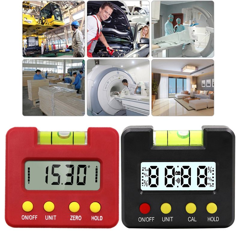 Mini Magnetic Horizontal Bubble Angle Meter Digital Display Protractor Inclinometer Electronic Level Gauge