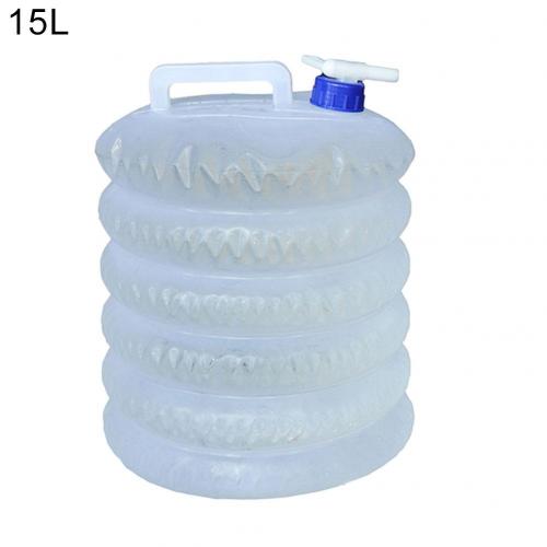 5/10/15L Grote Capaciteit Pe Opvouwbare Water Emmer Zak Fles Container Met Spigot Tap Voor Outdoor Camping wandelen Picknick Bbq: 15L