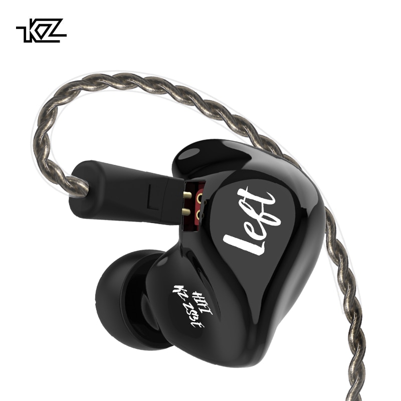 Originele Kz ZS3E In Ear Oortelefoon Dynamische Hifi Muziek Stereo Sport Audio Oordopjes Noise Cancelling Gaming Afneembare Kabel Headset