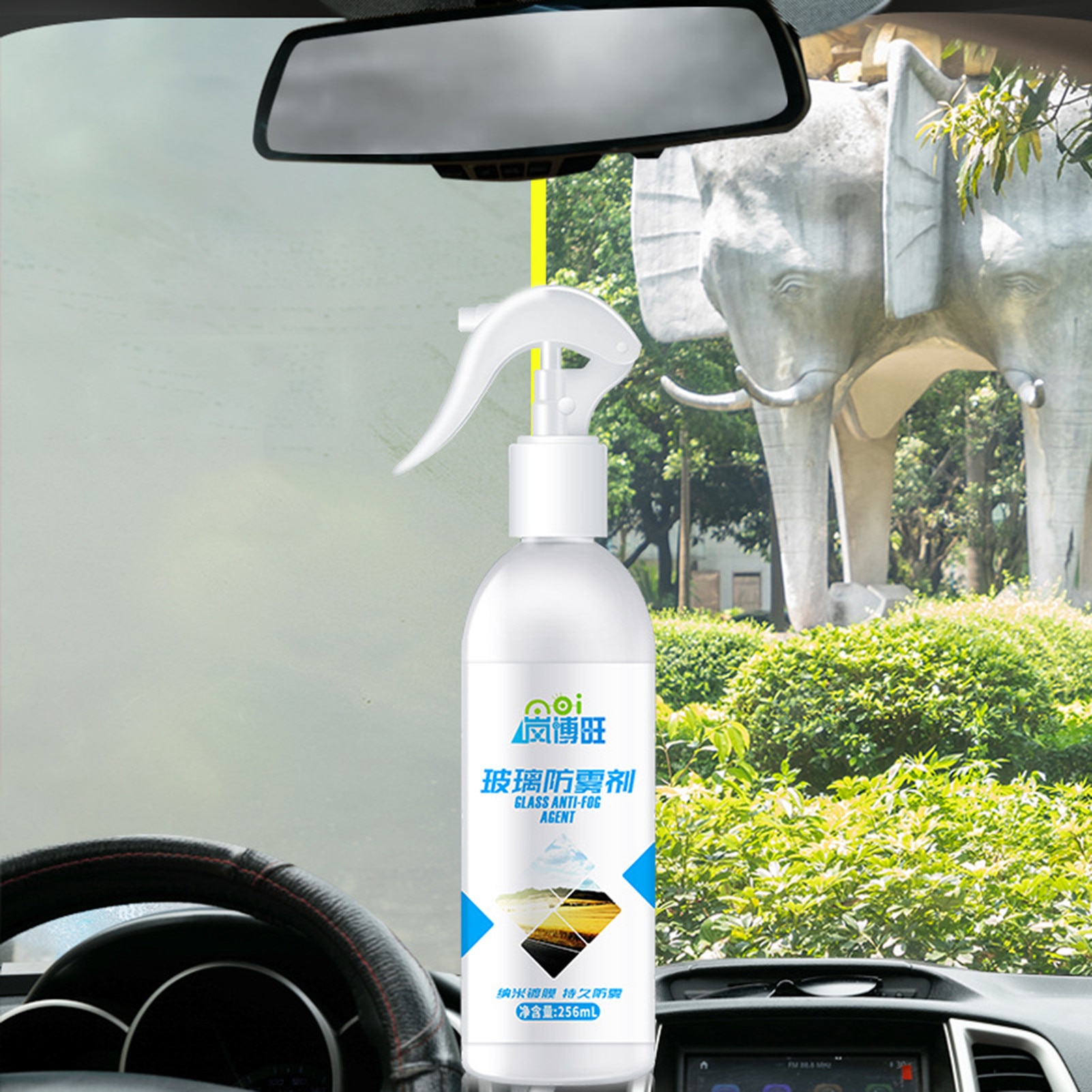 256ml Windshield Agent Anti-fog Spray car glass antifogging agent for Automobile Glass Front windshield rearview mirror
