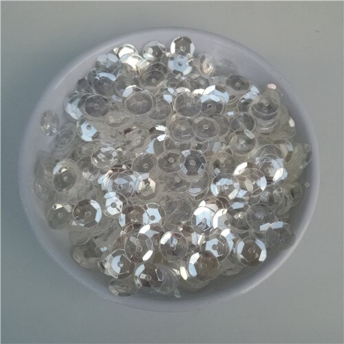 30g 3mm 4mm 5mm 6mm 8mm Ronde Beker Kristal Transparante Losse Pailletten Naaien Bruiloft craft Vrouwen Kids DIY Garment Nail Accessoires: 8mm Crystal