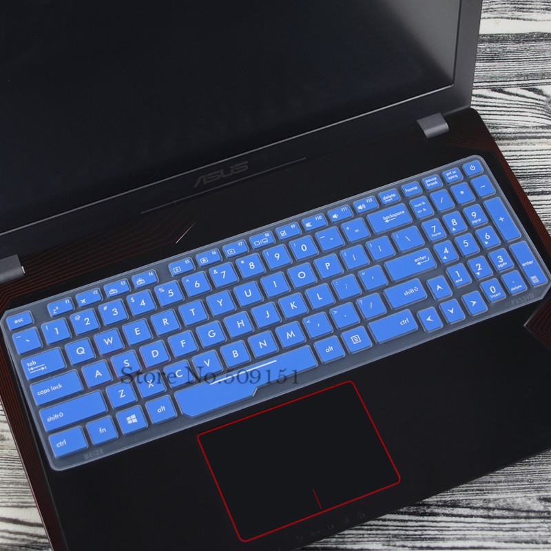 For Asus ROG Strix GL553VD GL553 FZ53VD FX553VE FX553VD FX53VW GL753VE ZX53VW 15 17 inch Notebook keyboard cover protector Skin: Blue