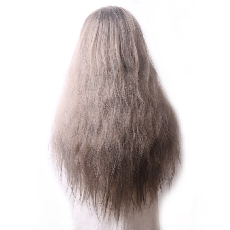 Topcosplay Prinsessenpruik, perzikpruik, met kroon, perzik, prinses, lang, vrouwen, meisjes, blond, pruik voor cosplay, Halloween (dames