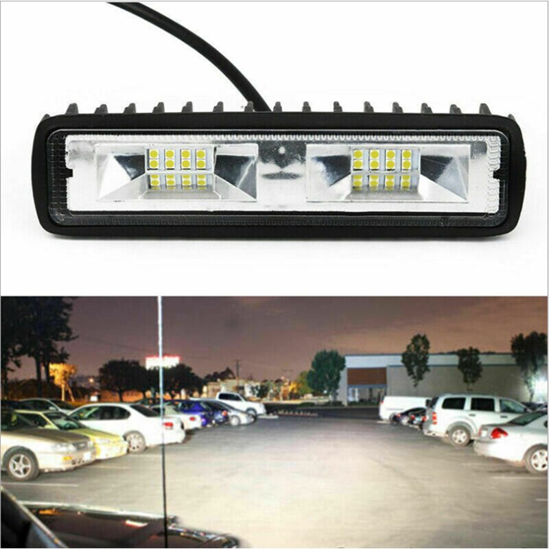 Faros LED para coche, luz de trabajo de 36W, 12-24V, para motocicleta, camión, barco, Tractor, remolque, todoterreno
