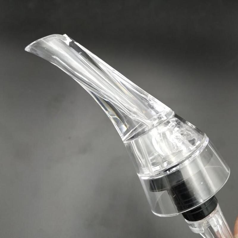 Portable Wine Decanter Red Wine Aerating Pourer Spout Decanter Wine Aerator Quick Aerating Pouring Tool Pump Red Wine Aerator