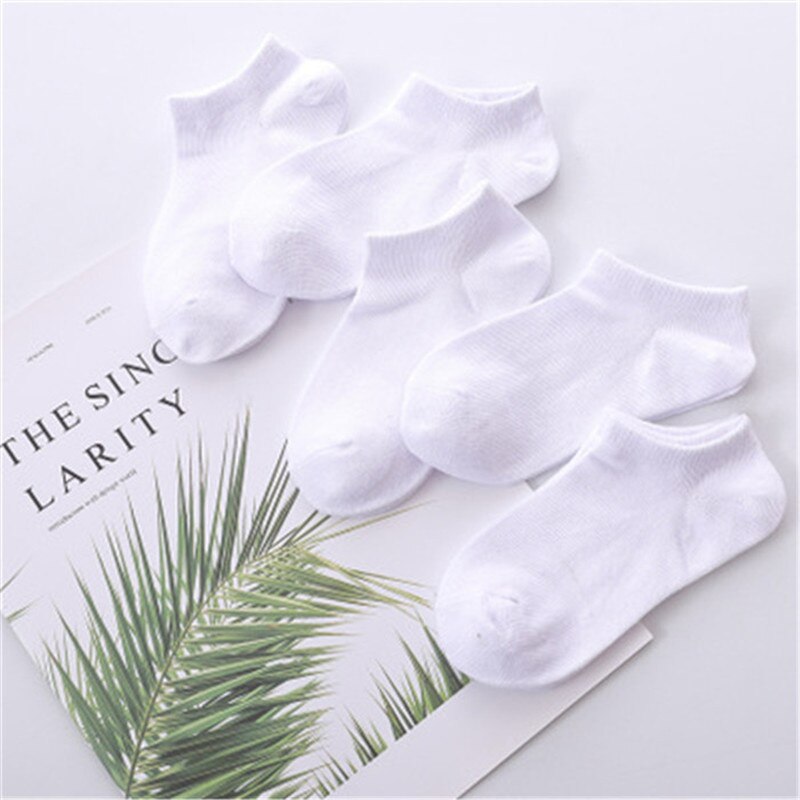 5 paia/lotto bambini accoglienti morbidi calzini in cotone a rete traspirante solido per 1-12Y Boy Girl Baby Teen Summer Kids abbigliamento accessori