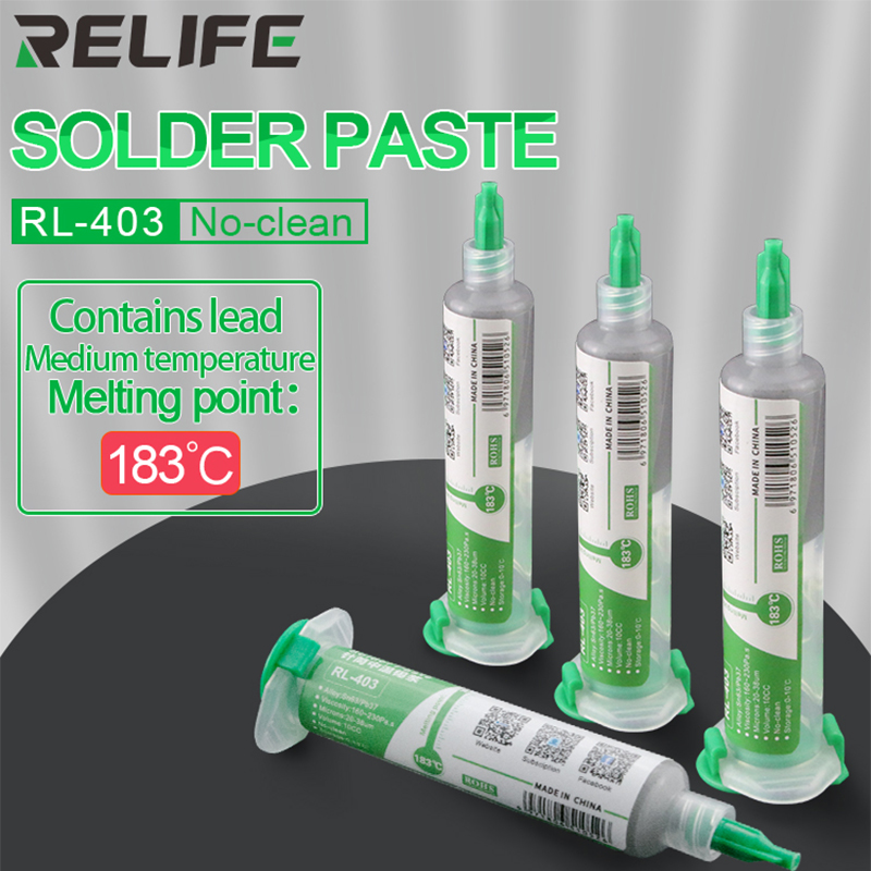 RELIFE RL-403 10CC Solder Paste Flux No-clean Soldering Paste Solder Tin For Soldering Iron
