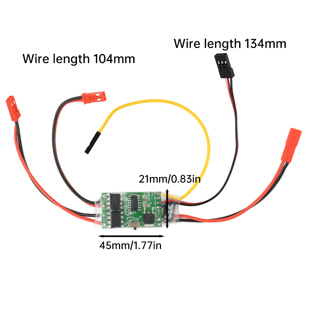 Dual bidirectional ESC brushed ESC module speed controller for RC model boats tanks tracked vehicles 2S 3S lithium battery 5A