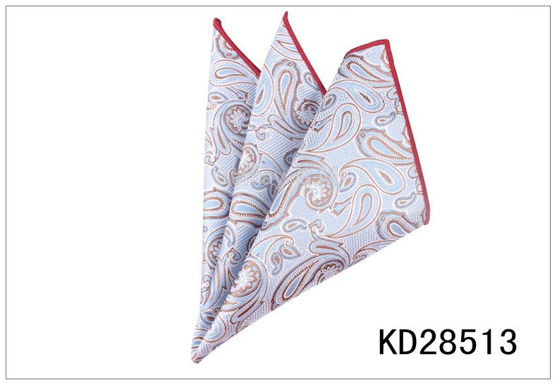 Mænd lommetørklæder hanky til mænd blomstret herre lommetørklæder afslappet jakkesæt firkantede lommetørklæde håndklæder til fest 25 cm x 25 cm: Kd28513