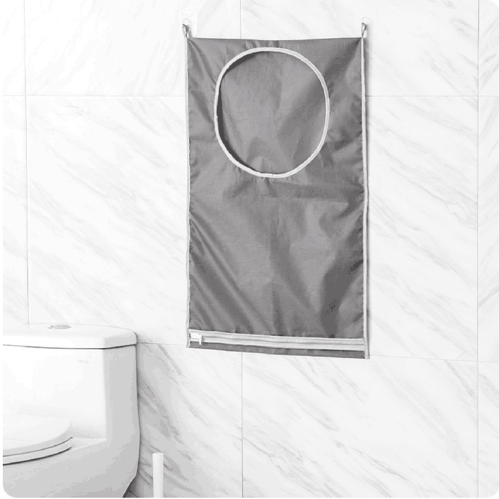 Sacs à linge suspendus à la porte, pour vêtements sales, machine à laver, sac de rangement mural de salle de bain, panier à linge suspendu avec crochets