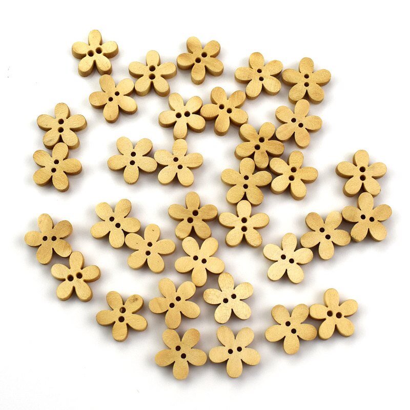50 stuks natuurlijke houten knopen voor kleding, kinderen, naaien, knopen, scrapbooking, knutselen, doe-het-zelf, baby, kinderen, decoratie, 12mm houten knopen