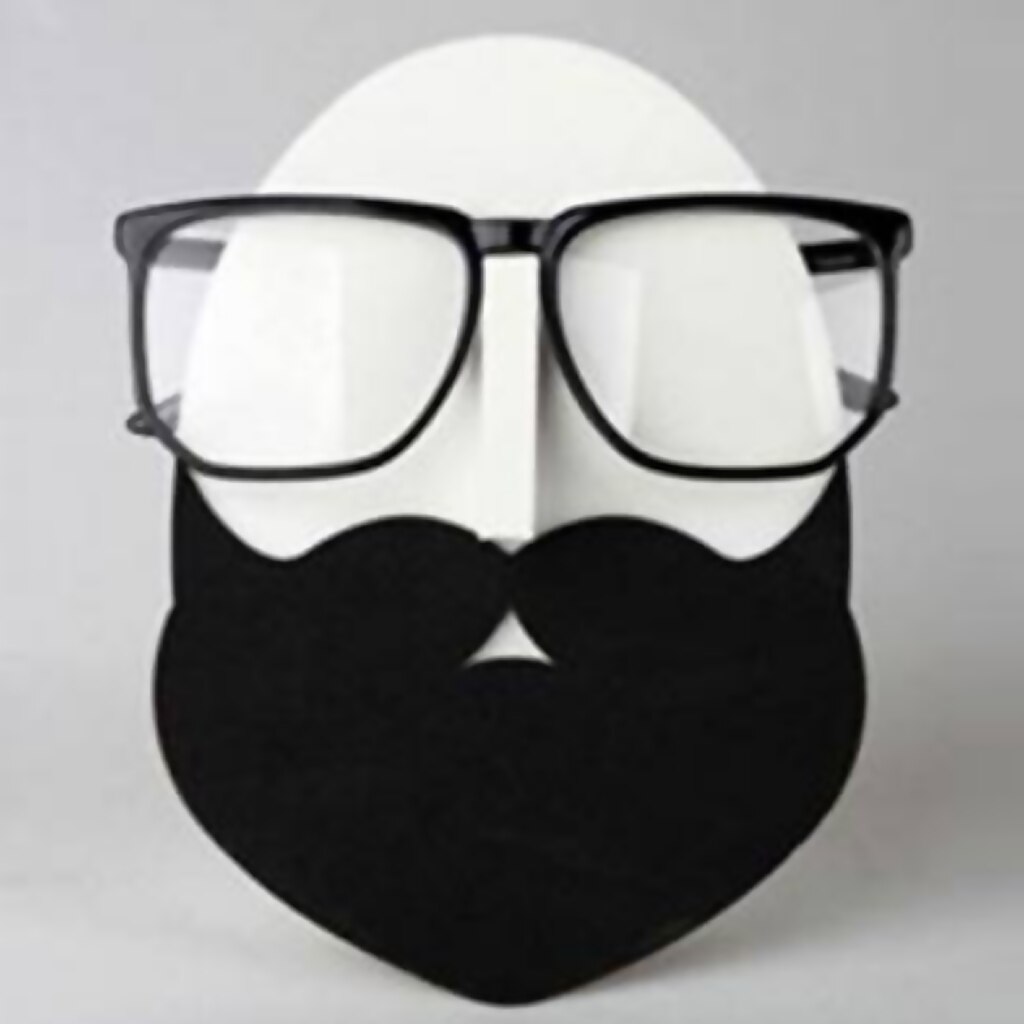 Moustache ansigt briller solbriller brille display stand holder organizer